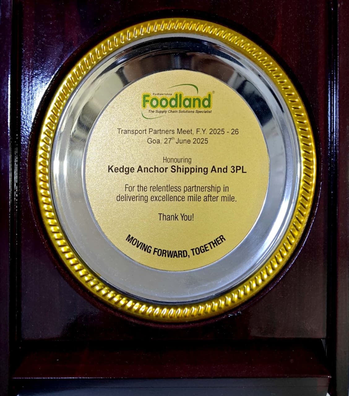 Foodland Transport Partners Meet Award 2025